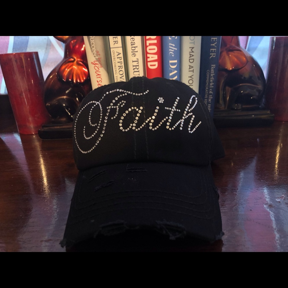 Rhinestone Faith Hat